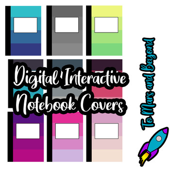 Preview of Digital INB Interactive Notebook Journal Cover Paint Chips Themed