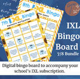 Digital IXL Bingo Boards - 7/8 Bundle
