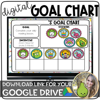 Digital Incentive Chart | Sticker Chart | Distance Learning | Google Drive