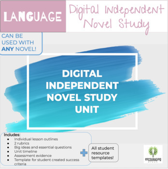 Preview of Digital Independent Novel Study | Grades 3, 4, 5, 6, 7, 8