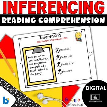 Preview of Inferencing | Reading Comprehension | Google Slides | Boom Cards