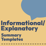 Informational/Explanatory Summary Templates