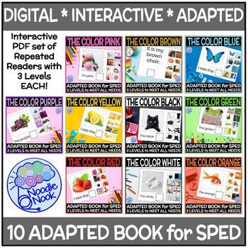 Preview of Digital Interactive Adapted Books for COLORS- for Special Ed and Early Elem