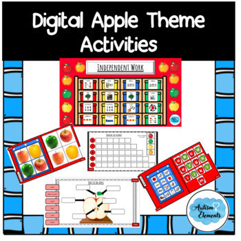 Preview of Digital Interactive Apple Theme Unit Activities