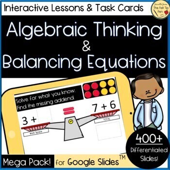 Preview of Digital Interactive Balance the Equation | Algebraic Thinking within 20 | Google
