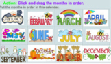 Digital Interactive Calendar Lesson for Google slides/Goog