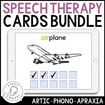 Preview of Speech Therapy Cards Articulation Phonology Apraxia BUNDLE Digital PDFs