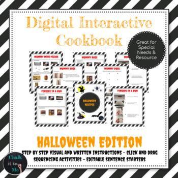 Preview of Digital Interactive Cookbook - Halloween Edition