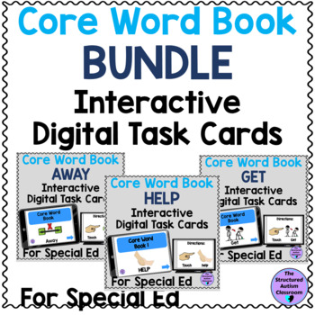 Preview of Digital Interactive Core Word Book BUNDLE for Special Ed Distance Learning