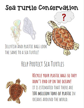 Preview of Digital Interactive FREEBIE for Earth Day - Sea Turtle Conservation Posters