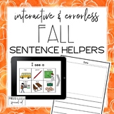 Digital Interactive Fall Errorless Sentence Helpers
