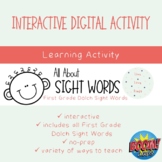 Digital Interactive First Grade Sight Words Boom Cards™