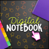 Digital Interactive Full-Page Notebook EDITABLE | PowerPoi