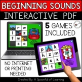 Digital Interactive PDF Games - Beginning Sounds