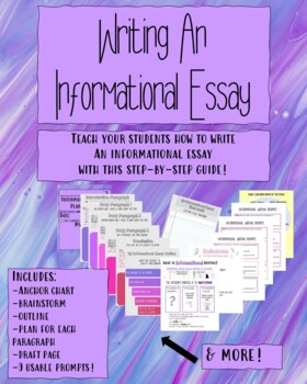 Preview of Digital Interactive Informational Essay Writing-Virtual Learning OR Printable!