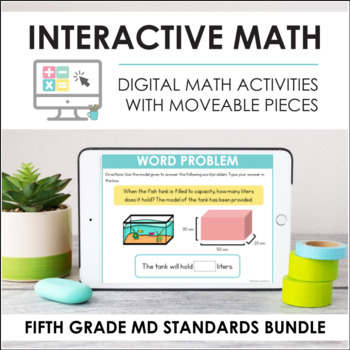 Preview of Digital Interactive Math - Fifth Grade MD Standards Bundle (5.MD.1 - 5.MD.5)