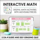 Digital Math for 2.OA.4 - Arrays (Slides + Self-Grading Quiz)