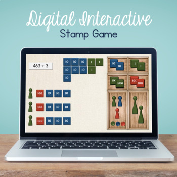 Preview of Digital Interactive Montessori Style Stamp Game - Distance Learning