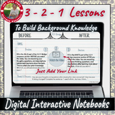 Digital Interactive Notebook: 3-2-1 for Improving Reading 