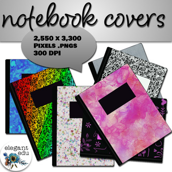 Preview of Digital Interactive Notebook Covers and Digital Paper Design Kit