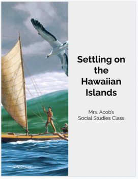Preview of Digital Interactive Notebook (DINB) pages: 1.3 Settling on the Hawaiian Islands