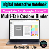 Digital Interactive Notebook Editable 11-Tab Multi-Tab Bin