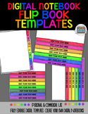 Digital Interactive Notebook Flip Book Templates for Perso