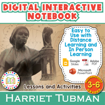Preview of Harriet Tubman Digital Interactive Notebook | DIGITAL and PRINTABLE