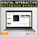 Digital Interactive Notebook Template 5th ELA Distance Learning