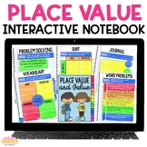 Digital Interactive Notebook - Place Value - Distance Lear