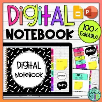 Preview of Digital Interactive Notebook | PowerPoint + Google Slides