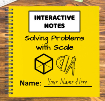 Preview of Digital Interactive Notebook - Solving Problems with Scale