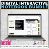 Digital Interactive Notebook Template 2nd ELA Distance Learning