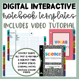 Digital Interactive Notebook Template | Google Slides | 5 