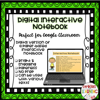 Preview of Digital Notebook Template: Non-Fiction-Distance Learning