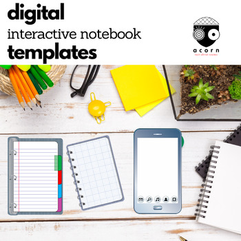 Preview of Digital Interactive Notebook Templates Commercial Use