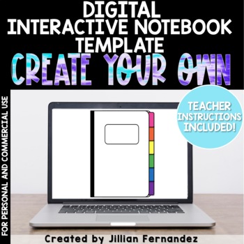 Preview of Digital Interactive Notebook Templates for Personal or Commercial Use