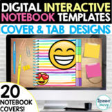 Digital Interactive Notebook Templates Covers - Google Sli