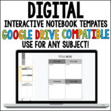 Digital Interactive Notebook Templates Greyscale