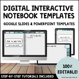 Digital Interactive Notebook Templates - Google Slides & P