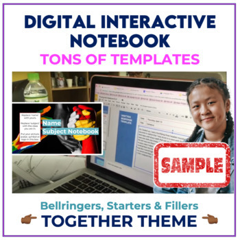 Preview of Free Digital Interactive Notebook Templates Google Slides PowerPoint Keynote