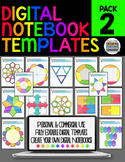 Digital Notebook Paperless Templates Personal and Commerci