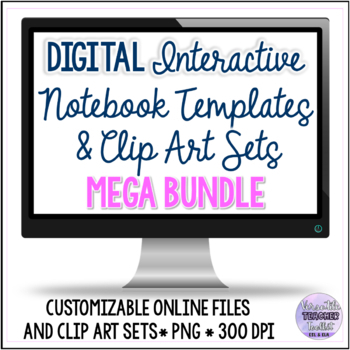 Preview of Digital Interactive Notebook Tools MEGA BUNDLE