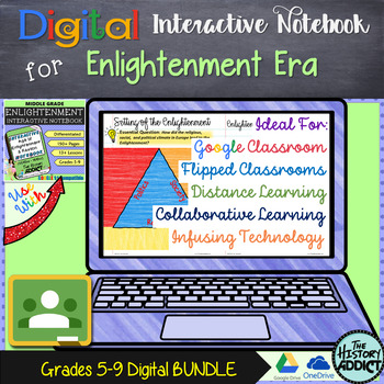Preview of Digital Interactive Notebook for Enlightenment Era (Distance Learning)