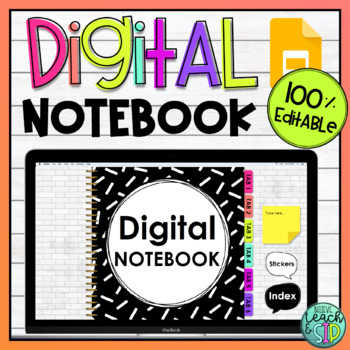 Preview of Digital Interactive Notebook for Google Slides