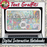 Digital Interactive Notebook (slides templates): Text Graffiti