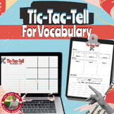 Digital Interactive Notebook (template): Tic Tac Tell Voca