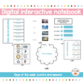 Digital Interactive Notebook- weather, days or the week an