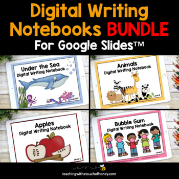 Preview of Digital Interactive Notebooks For Writing - Entire Year BUNDLE