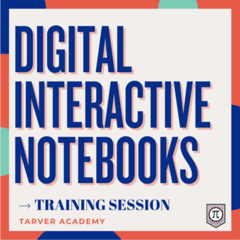 Preview of Digital Interactive Notebooks Training // Professional Development